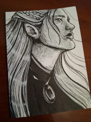 Legolas - Book Version aceo art card thumbnail 4