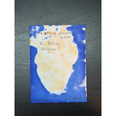 Kintsugi Porcelain Heart aceo art card thumbnail 3