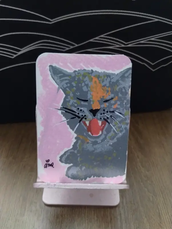 Cats series 7/8 aceo art card