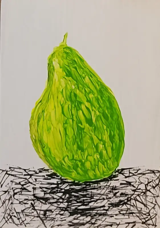 A Pear aceo art card