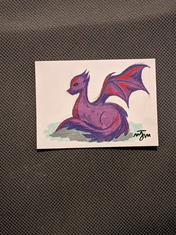 Dragon aceo art card