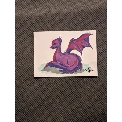 Dragon aceo art card thumbnail 1