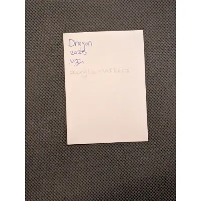 Dragon aceo art card thumbnail 2