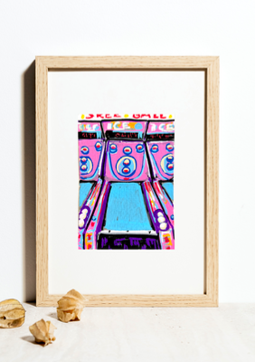 Skee-Ball at Indiana Beach aceo art card thumbnail 1