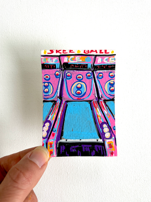 Skee-Ball at Indiana Beach aceo art card thumbnail 2