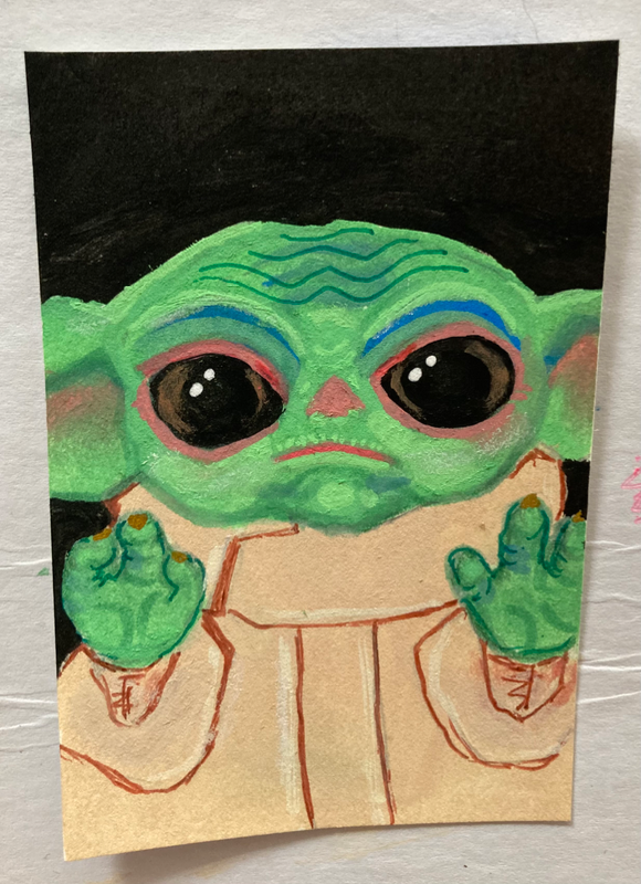 Grogu aceo art card