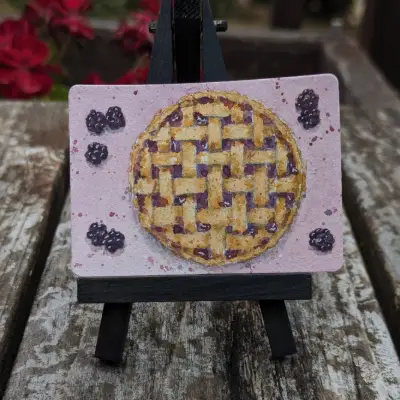Blackberry Pie #2 aceo art card thumbnail 2