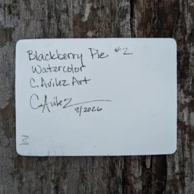 Blackberry Pie #2 aceo art card thumbnail 4