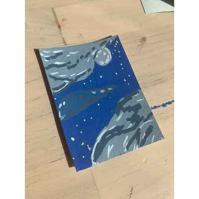 Gentle midnight skies aceo art card thumbnail 2