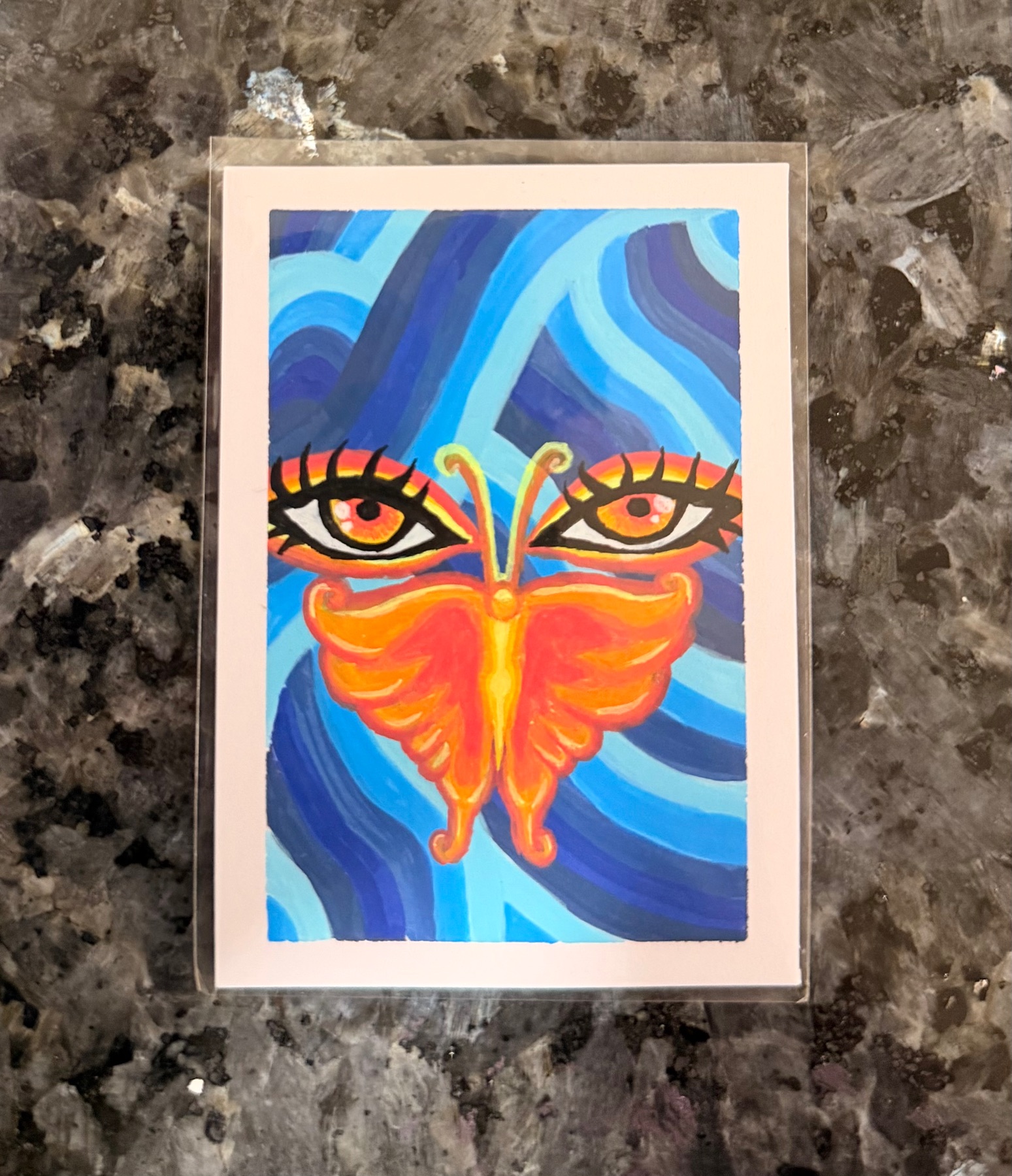 Flamewing Vision aceo art card