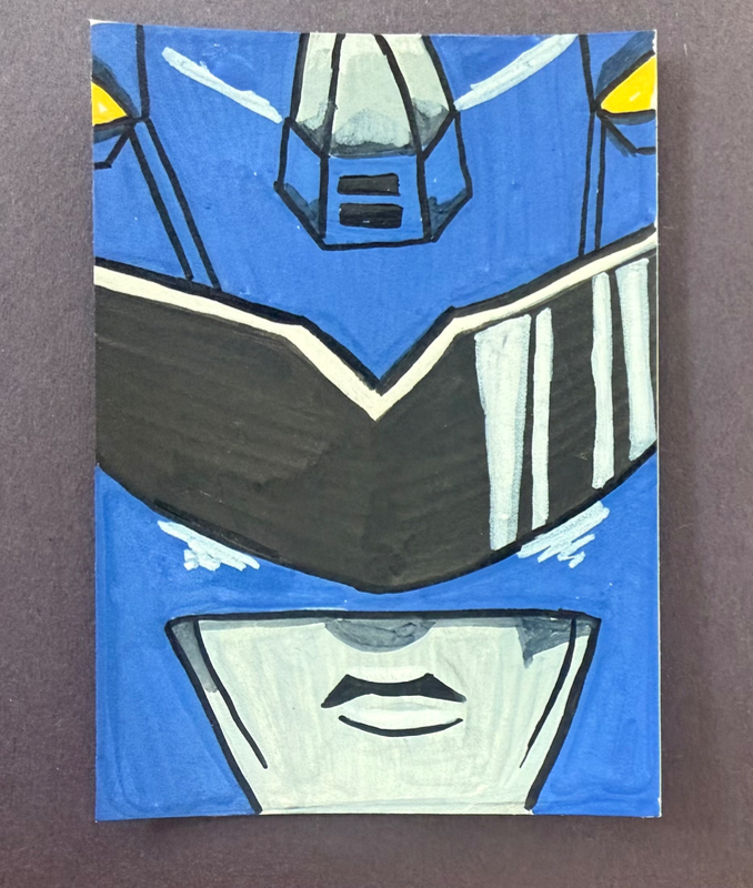 OG Blue Ranger aceo art card