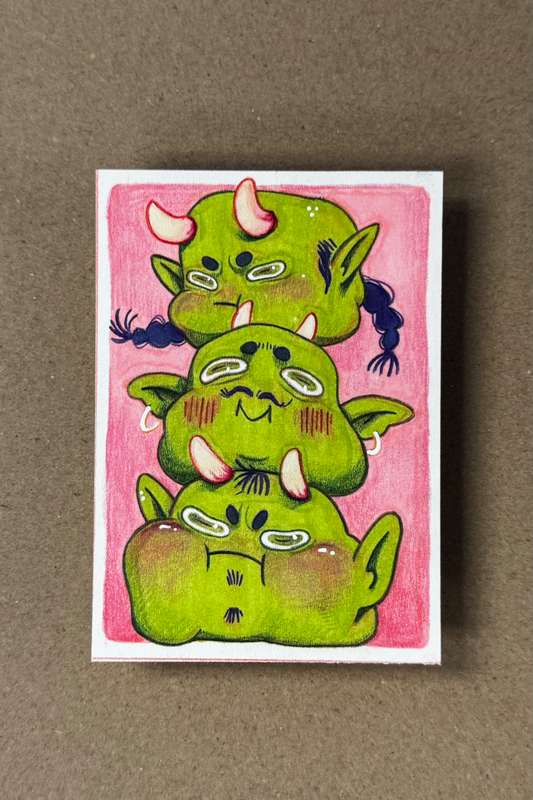 Tower aceo art card