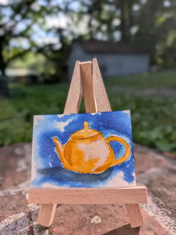 Steeping Silence aceo art card