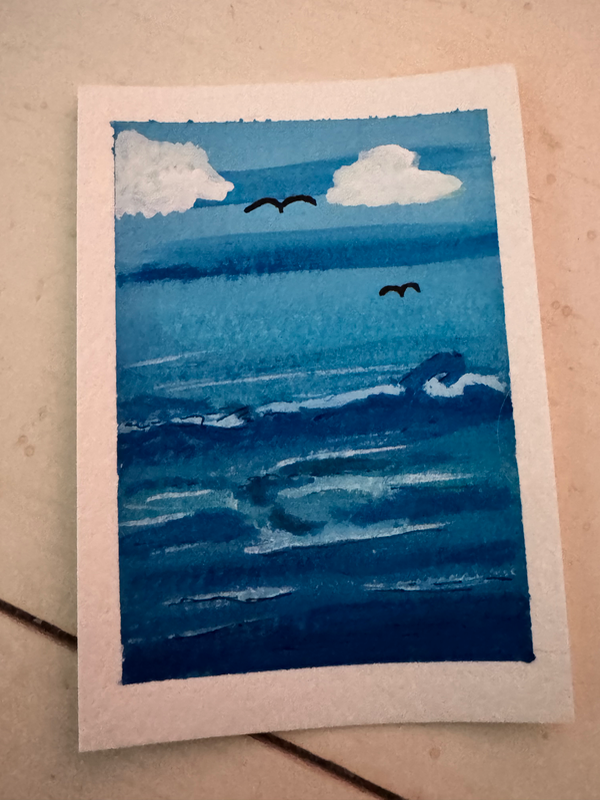 Ocean Pacific aceo art card