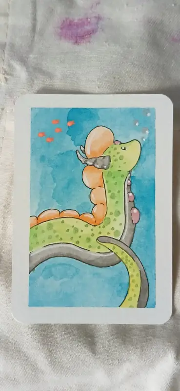 Sea Creature aceo art card