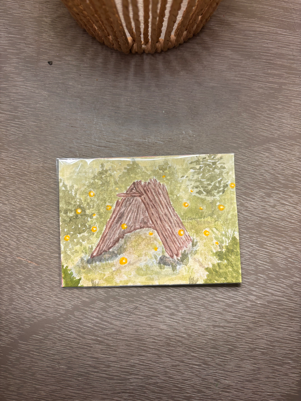 Childhood fort aceo art card