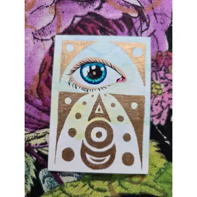 Tears in Gold #5 aceo art card thumbnail 1