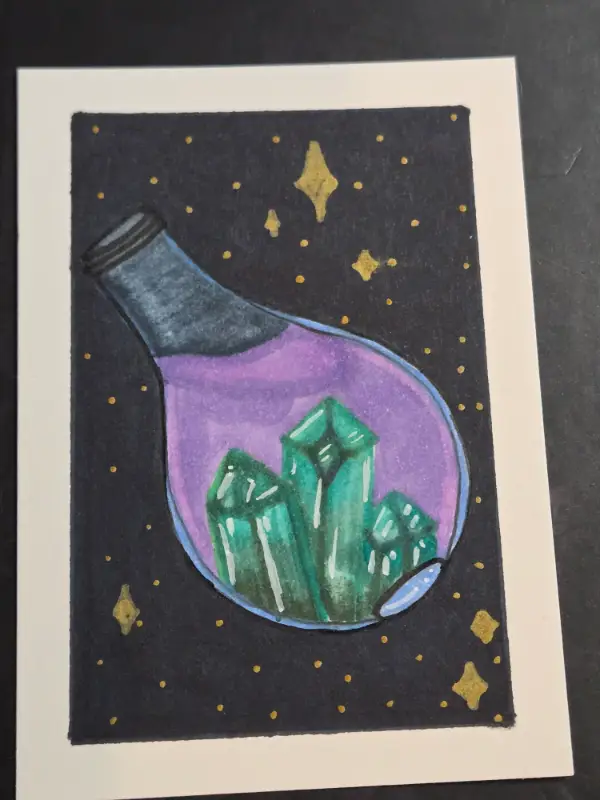 Crystal Elixir aceo art card
