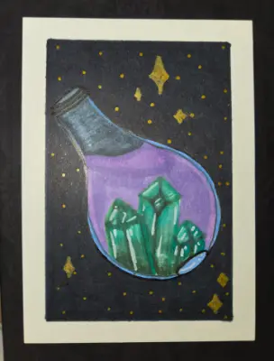 Crystal Elixir aceo art card thumbnail 2