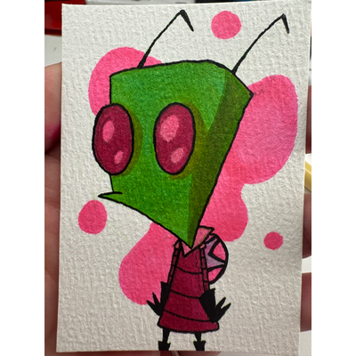 Zim aceo art card thumbnail 1