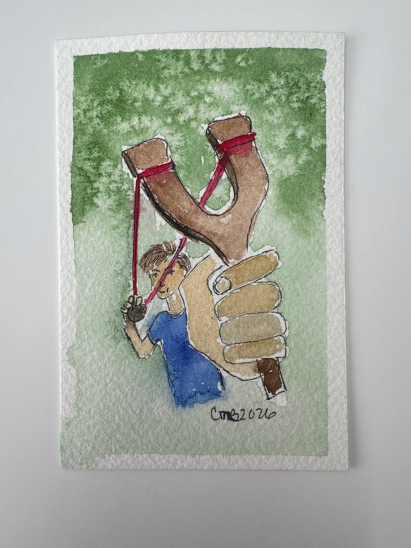 Slingshot aceo art card