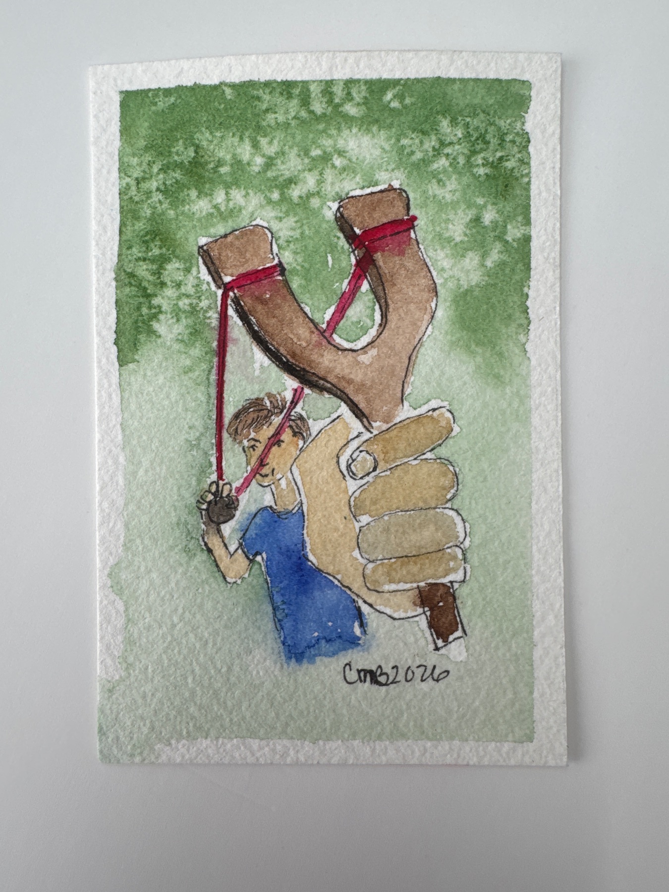 Slingshot aceo art card