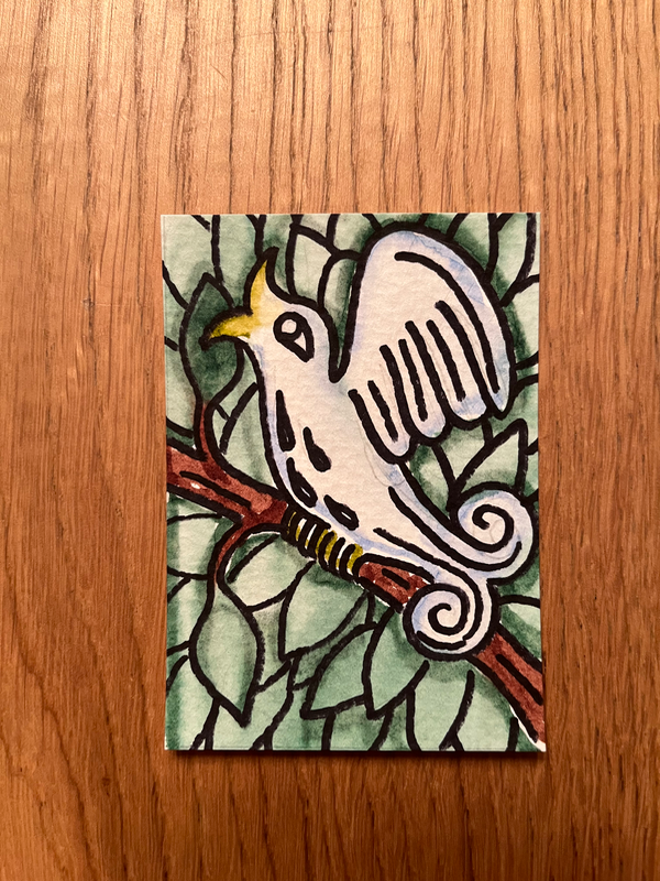 Song bird #1 aceo art card