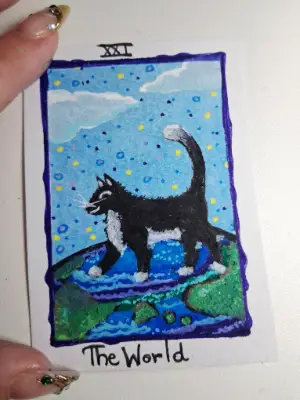 The World aceo art card thumbnail 3