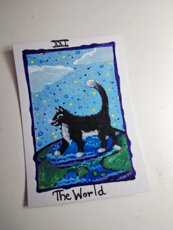 The World aceo art card