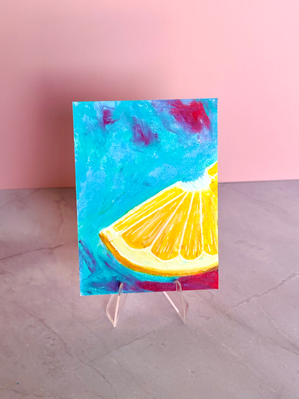 Citrus Splash aceo art card