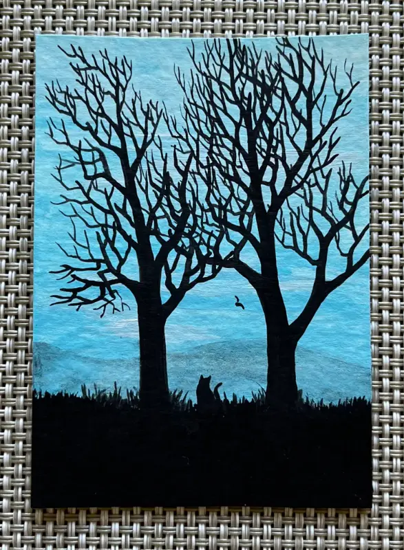 "This Still Morning" aceo art card