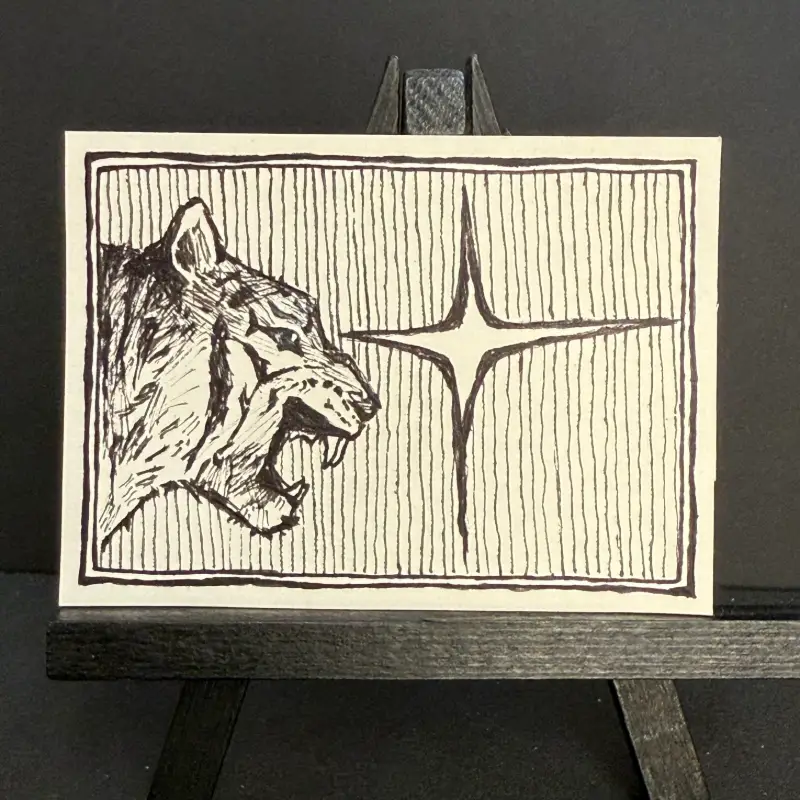 star tiger aceo art card