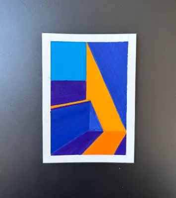 Sunset Balcony aceo art card thumbnail 2