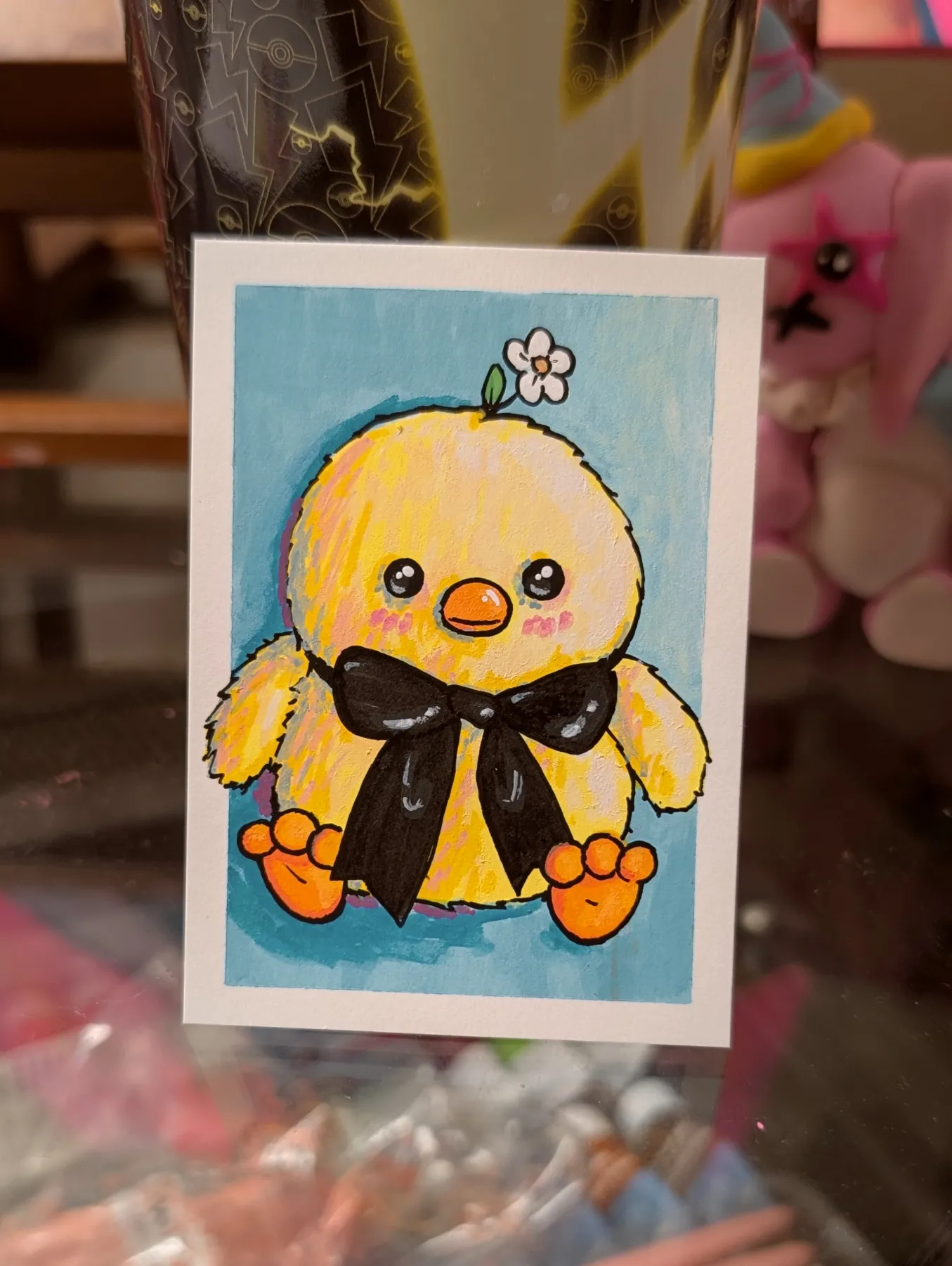 Chickpea aceo art card