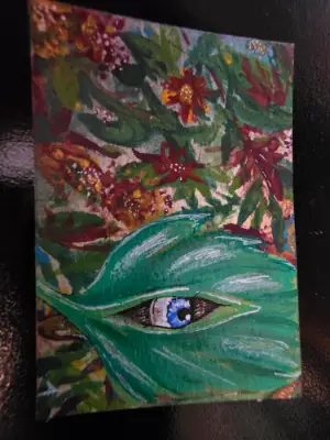 Split Leaf aceo art card thumbnail 2