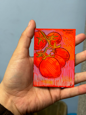 Tomatoes aceo art card thumbnail 1