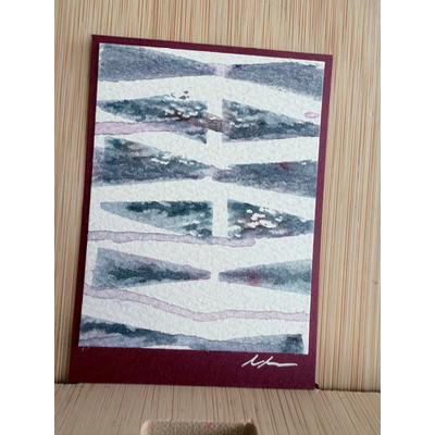 Triangular aceo art card thumbnail 2