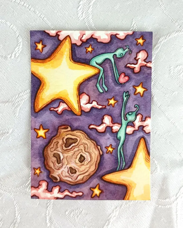 In Every Place: An Extraterrestrial Love Story aceo art card
