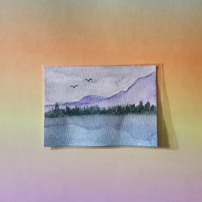 Nessie-less aceo art card thumbnail 2