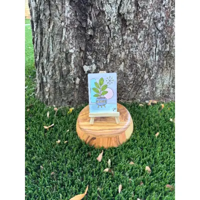 Plants without Borders: Rubber aceo art card thumbnail 1