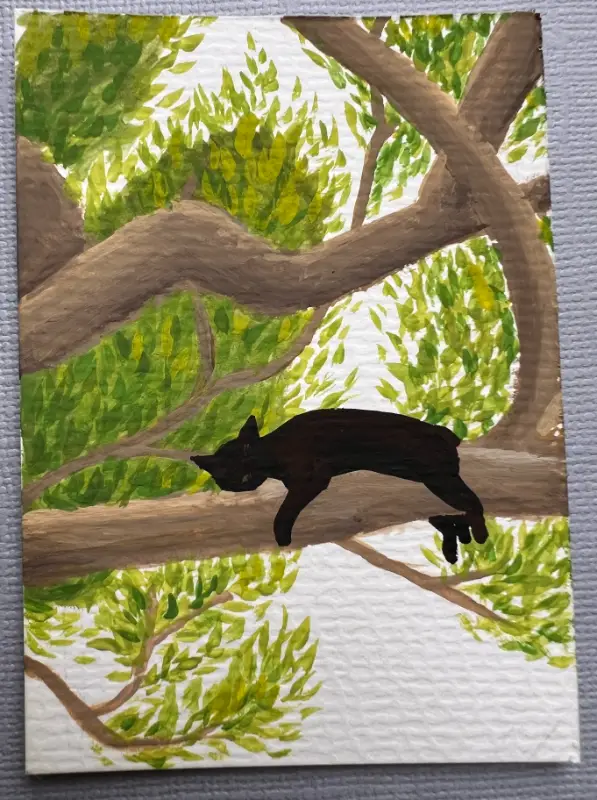 Amongst the Trees aceo art card