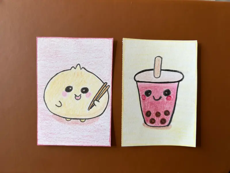 Bao & Boba Baby aceo art card