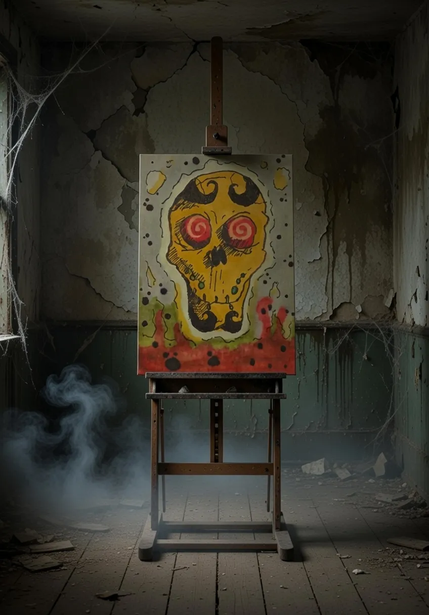 Skully aceo art card