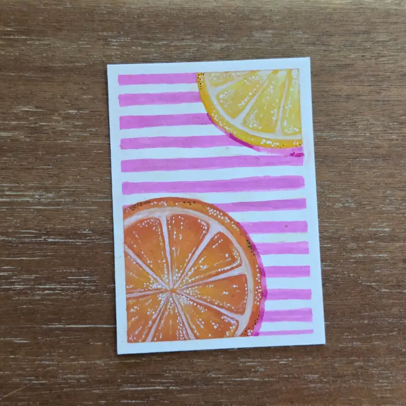 Citrus aceo art card