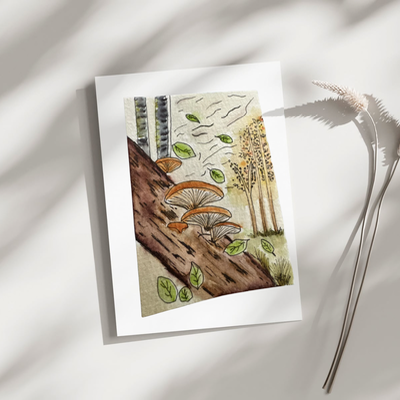 Mushroom Forests 1,2,&3 aceo art card thumbnail 3