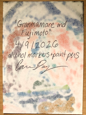 Granmamere and Fujimoto aceo art card thumbnail 2