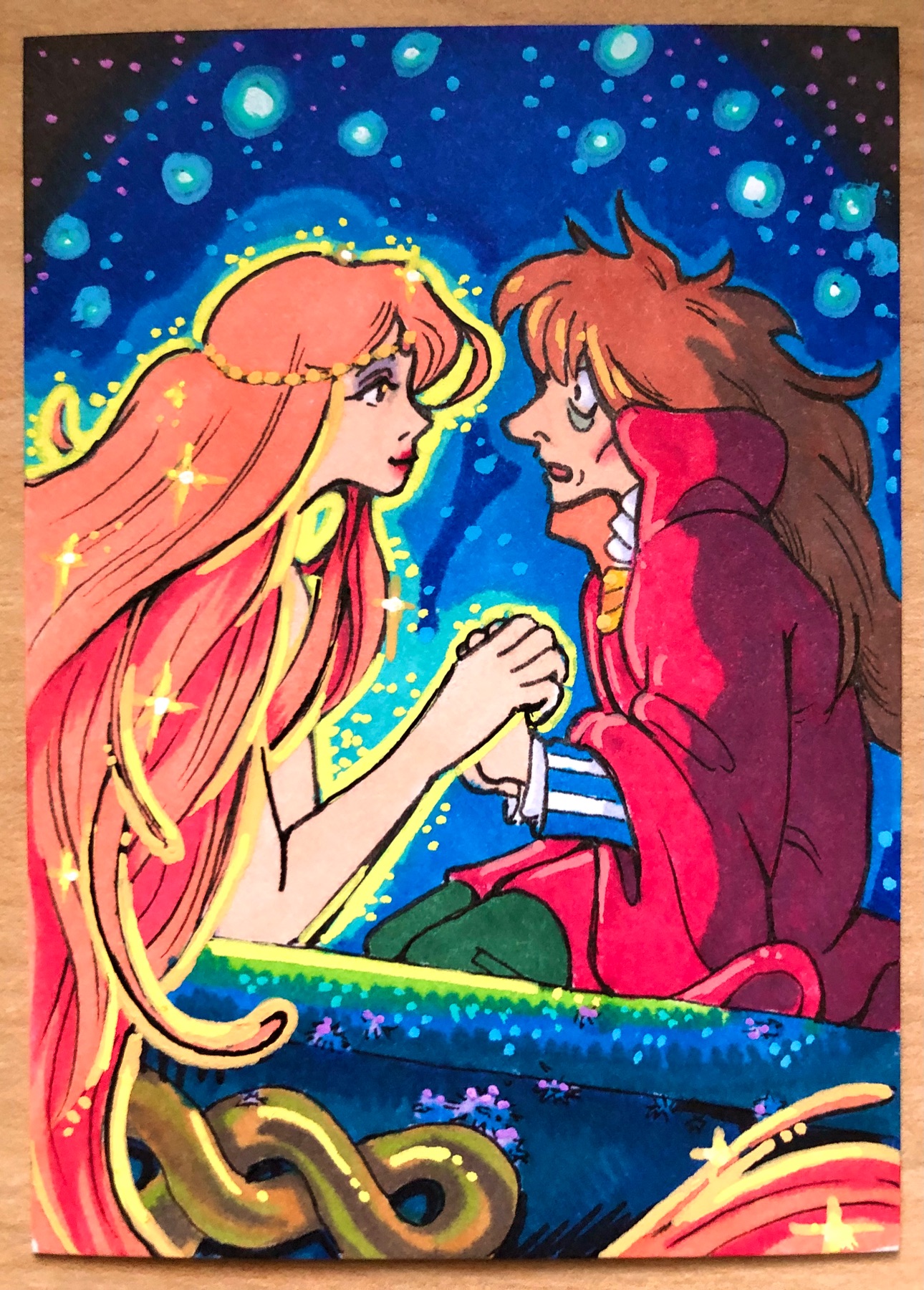 Granmamere and Fujimoto aceo art card