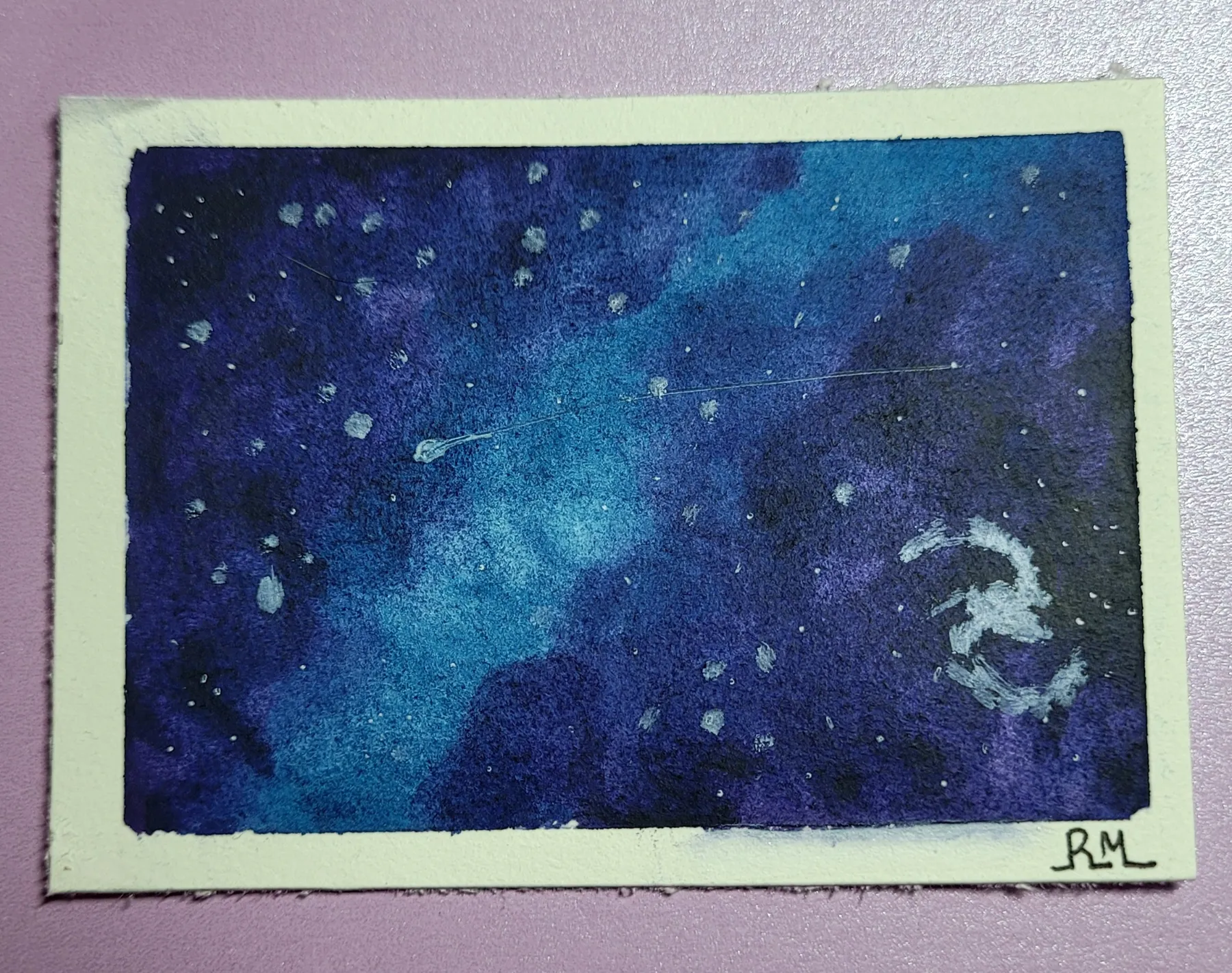 Dark Space 2 aceo art card
