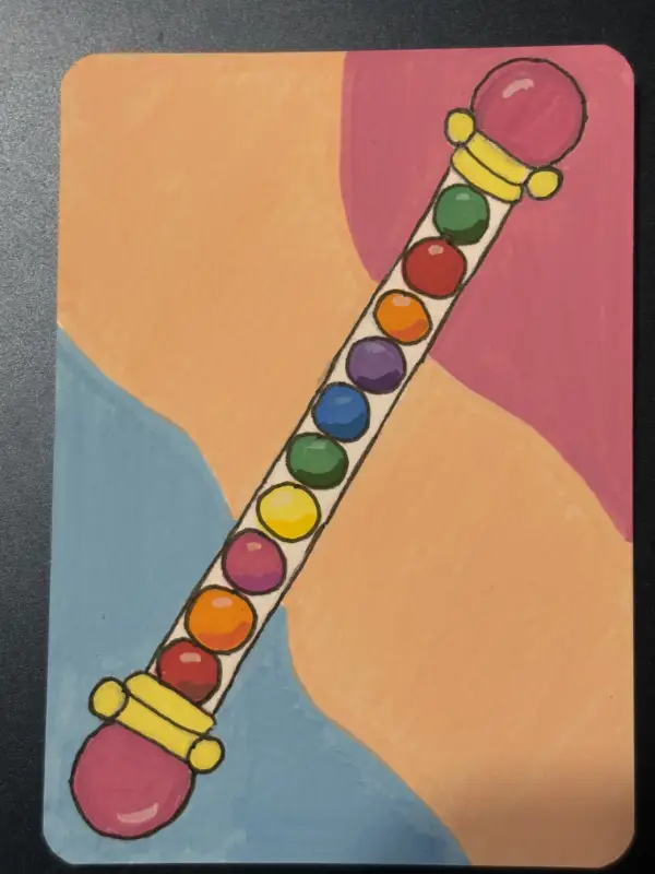 Magical DoReMi/Ojamajo Doremi Wand aceo art card