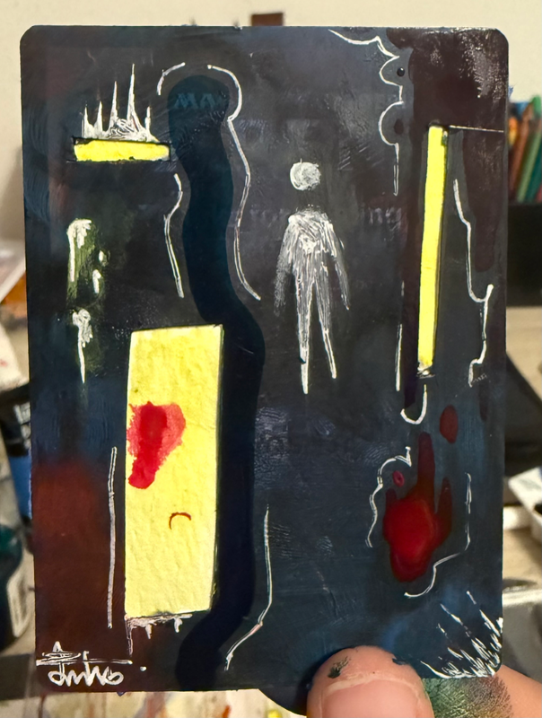 Mirror aceo art card